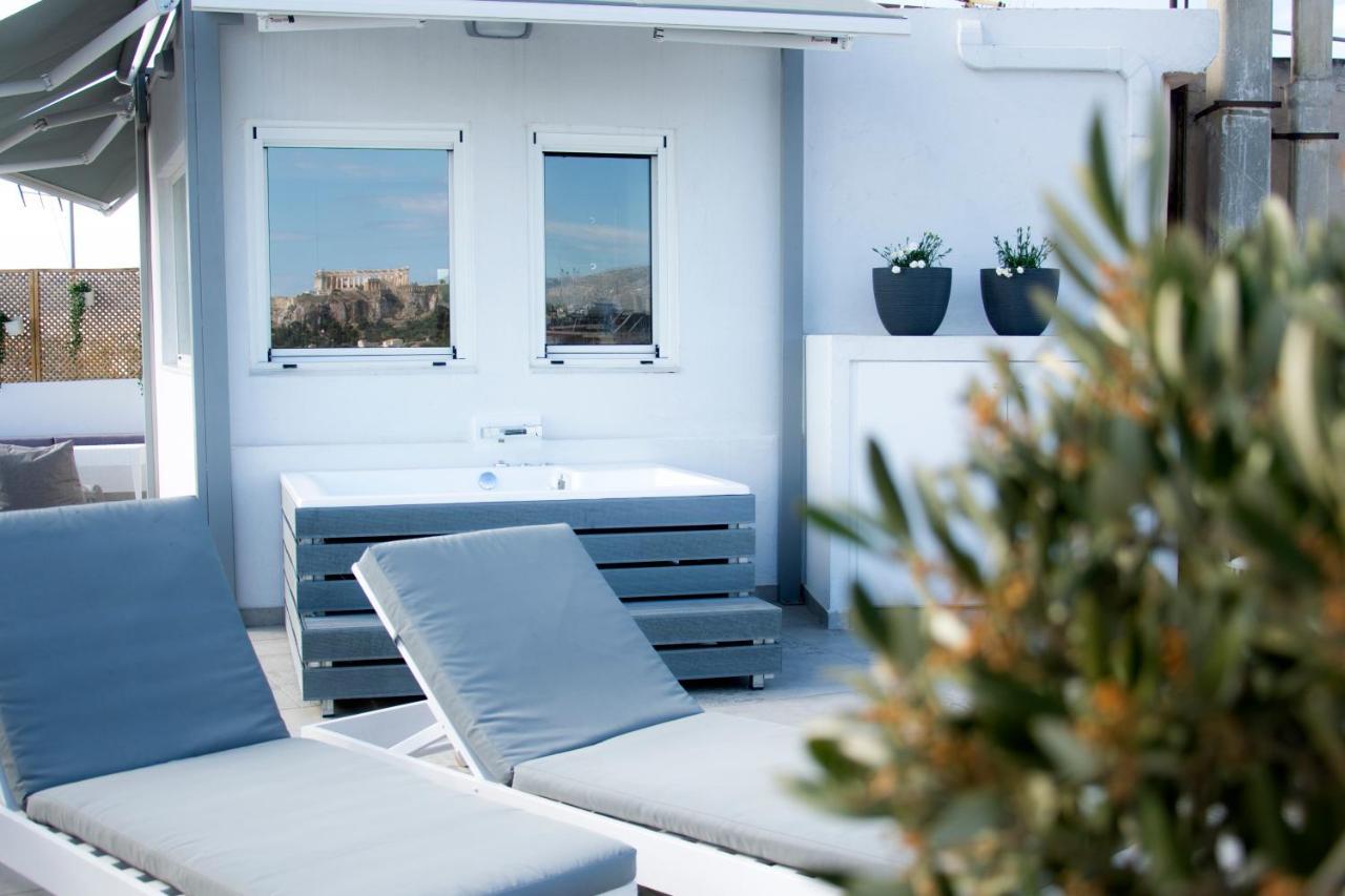 Private Jacuzzi & Acropolis View - The Loft Atena Exterior foto